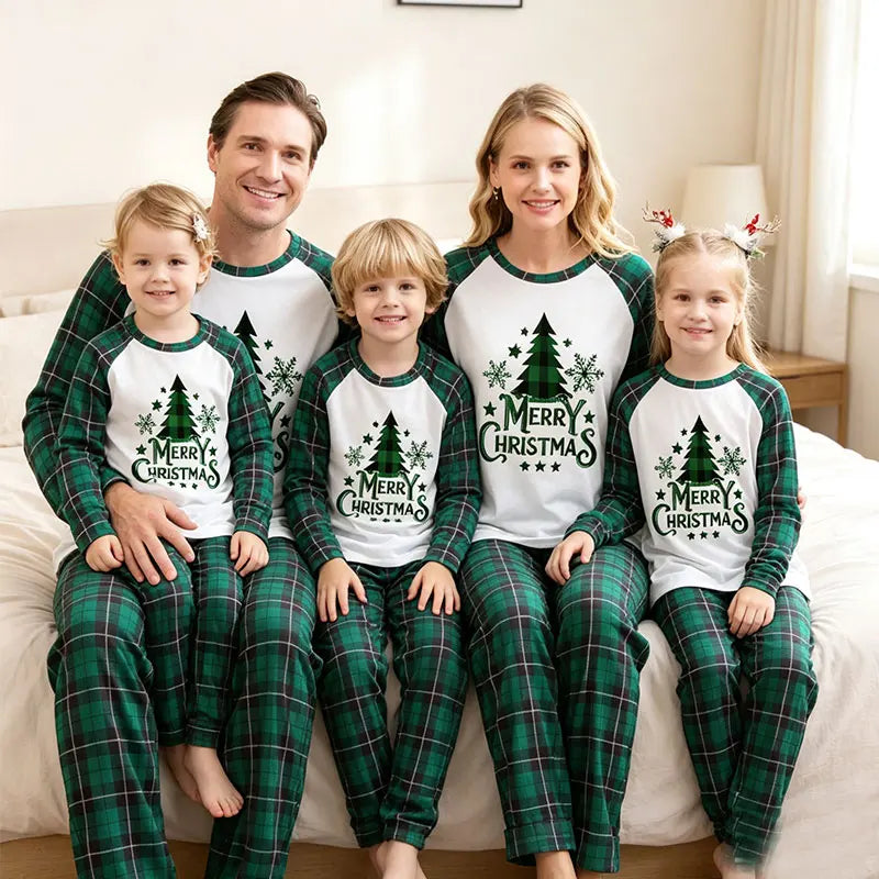 Merry Christmas Plaid Family Pyjamas