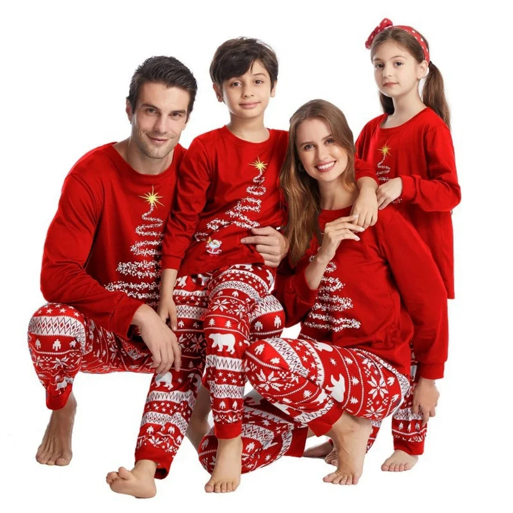 Starlit Tree Family Christmas Pyjamas