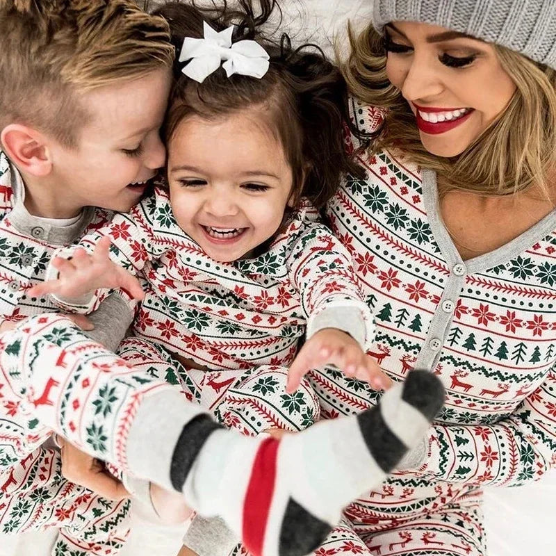 Nordic Reindeer Family Christmas Pyjamas