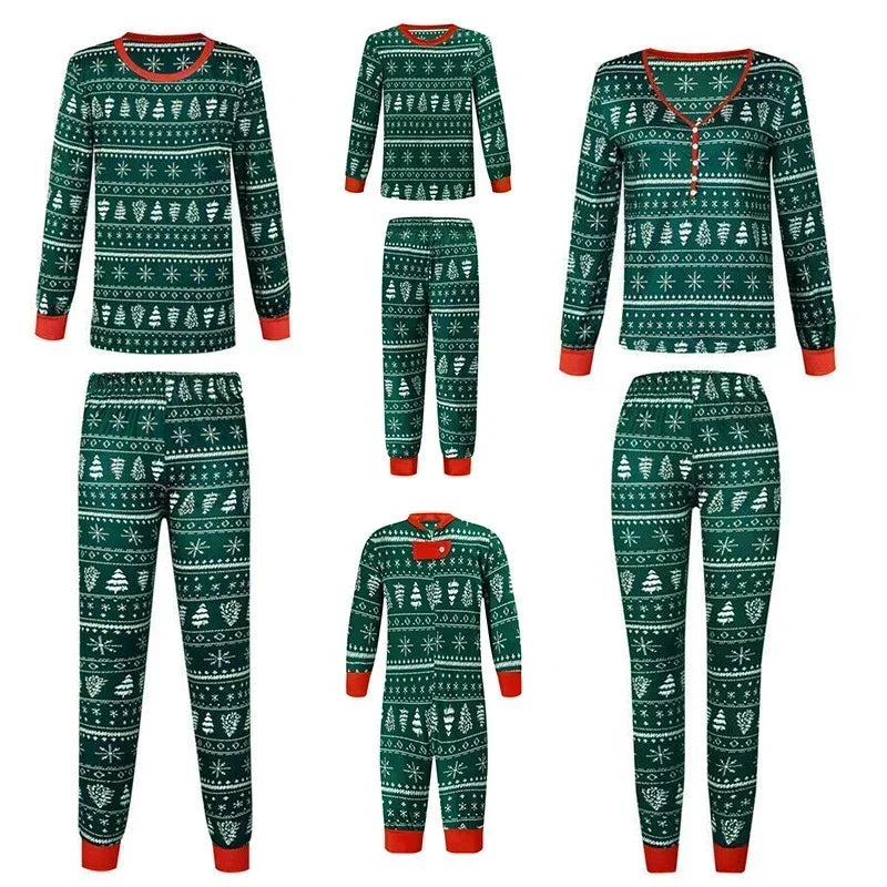 Evergreen Family Christmas Pyjamas