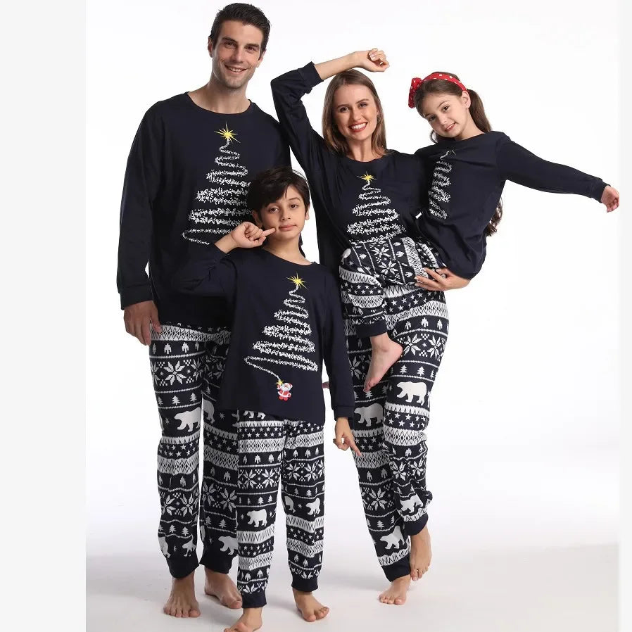 Starlit Tree Family Christmas Pyjamas